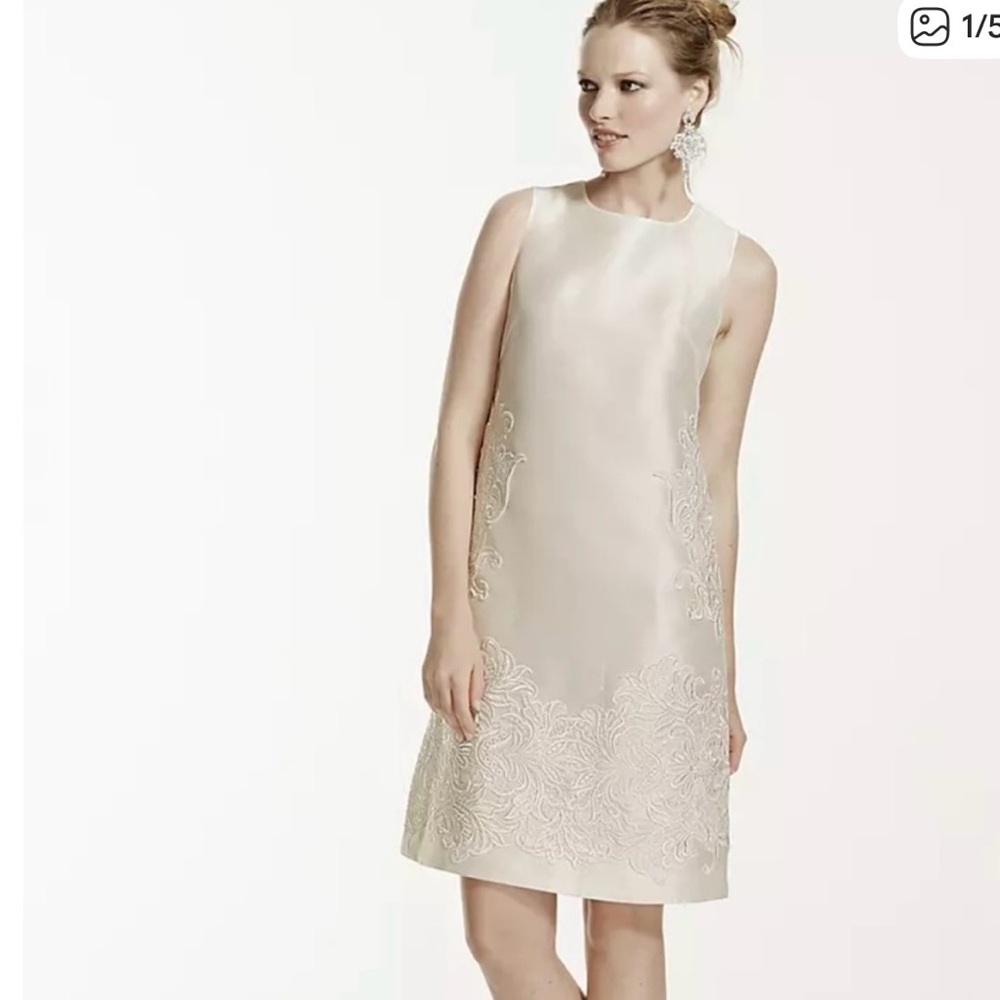 Galina Embroidered Mini Dress David’s bridal